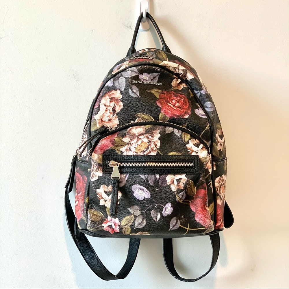 Dana Buchman Backpack Black Floral CUTE!!!!